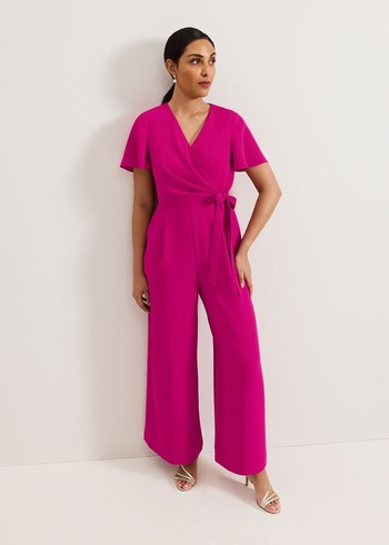 Phase Eight Petite Julissa Jumpsuit Pink USA | 0578392-DN